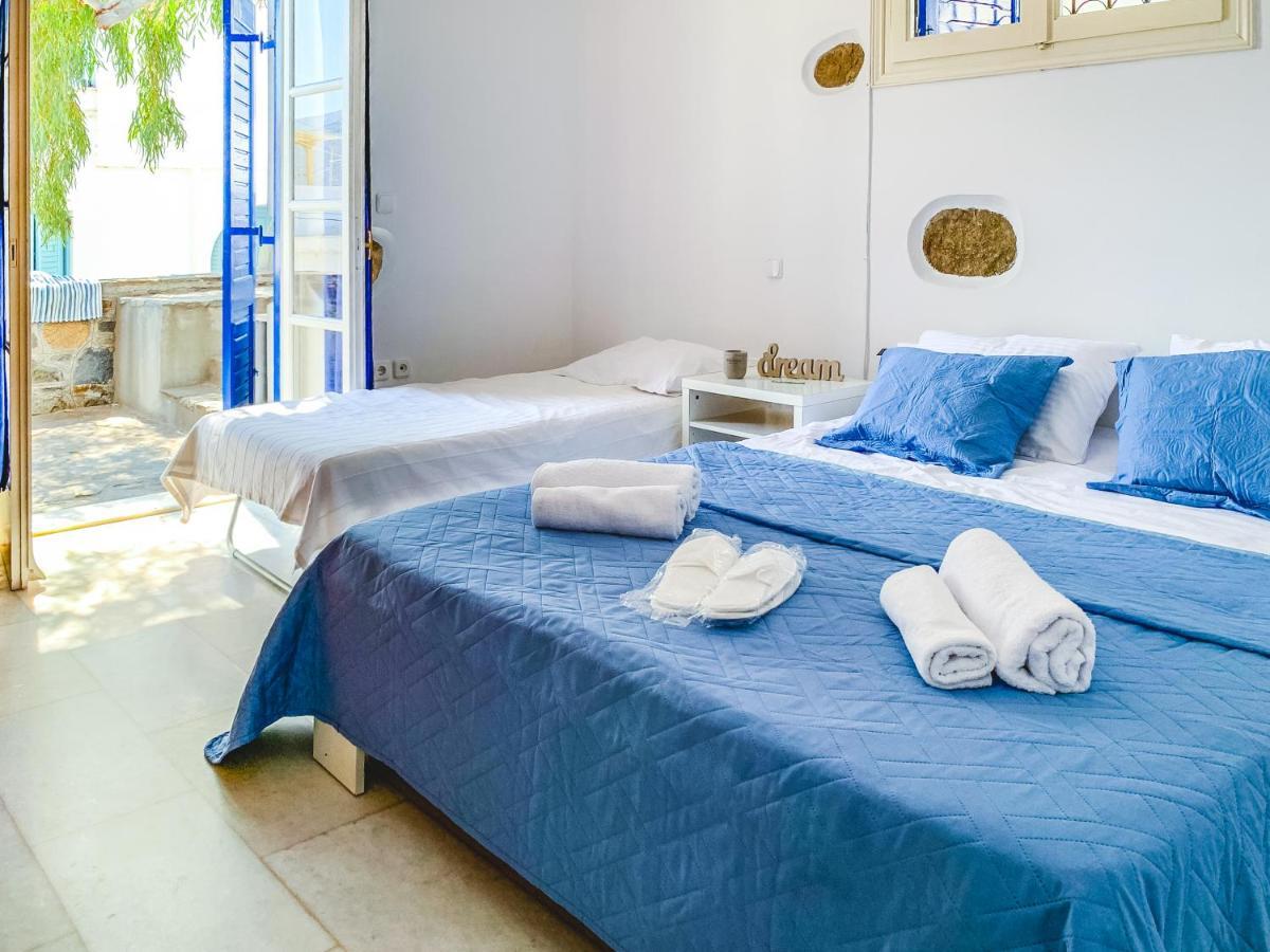 Blue & White: An Absolute Aegean Dream House Villa Galini  Eksteriør bilde